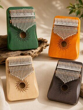 17 Key Wooden Kalimba Sun Series Thumb Piano Beginner Gift